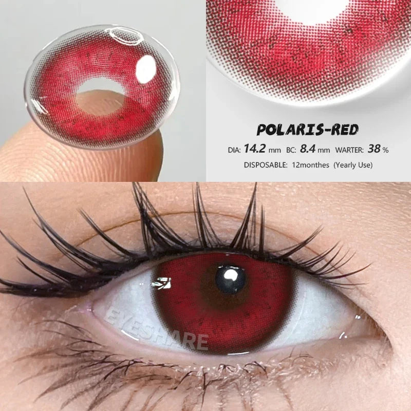 New Colored Contact Lenses for Eyes 1 Pair Fashion Blue Eyes Lenses Brown Contacts Green Lenses Yearly Gray Contacts