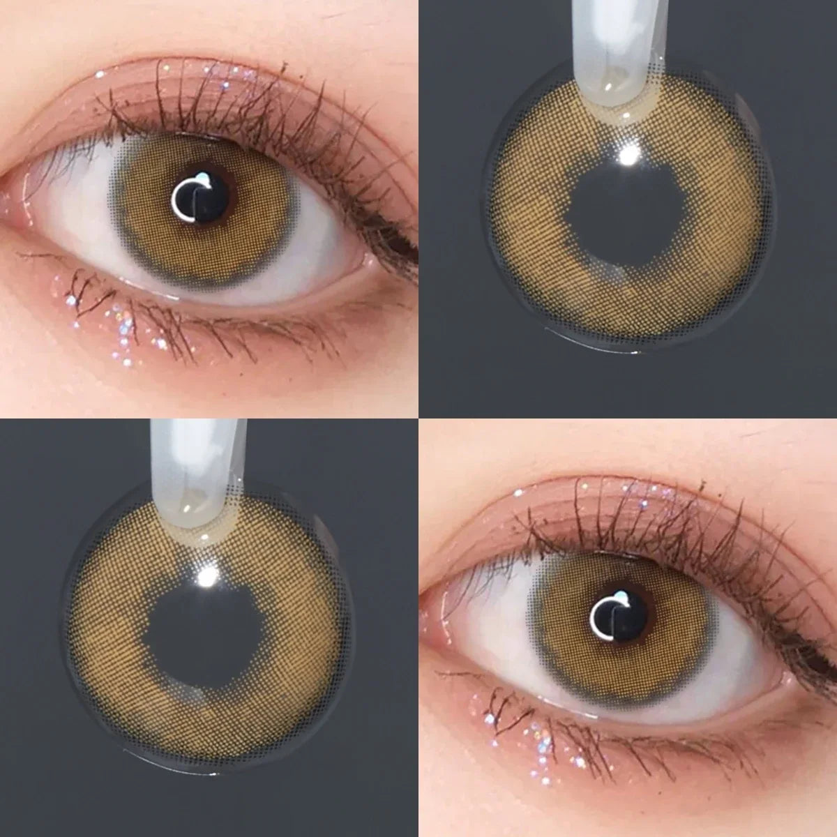 14.2mm Mirage Blue Small Pupil Colored Contact Lenses Half Yearly Natural Soft Lens For Women Daily Makeup Contacts