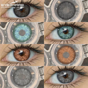 1pair Natural Colored Contacts Lens Blue Lenses Green Contacts Soft Beauty Makeup Pupils Brown Contact Lenses for Eyes