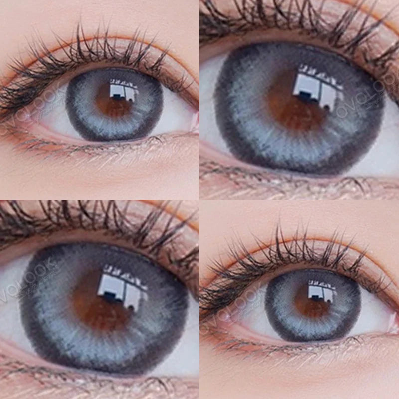 2pcs Cyberpunk Blue Contact Lenses for Eyes Fashion Color Pupils Beauty Eye Color lenses Natural Gray Lens Myopia Lenses