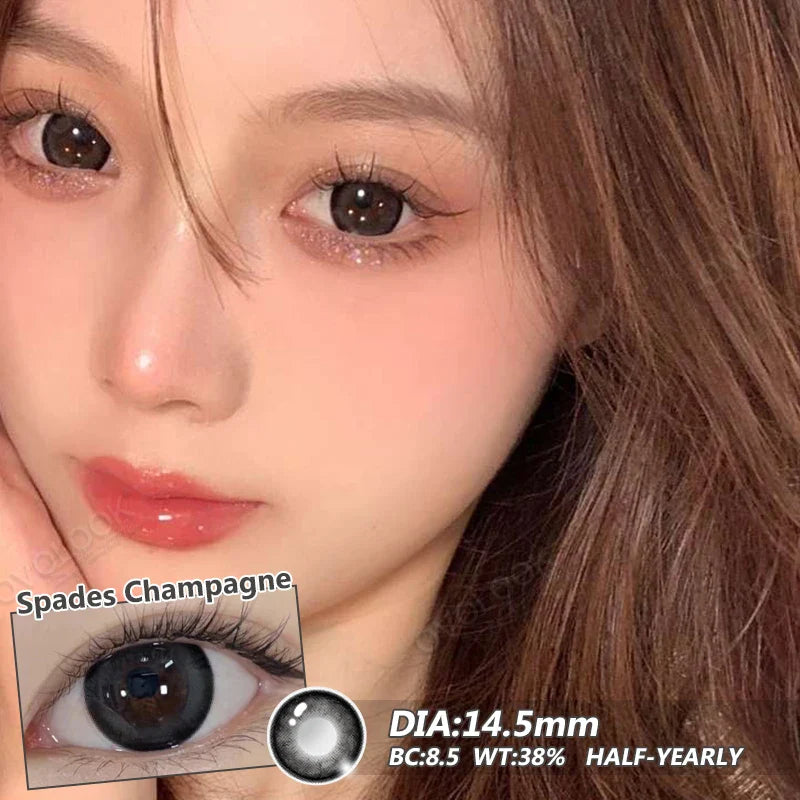 1 Pair Beauty 10 Colors Contact Lenses for Eyes Natural Pupil Color Lens Eyes for Myopia Free Shipping Half A Year Use