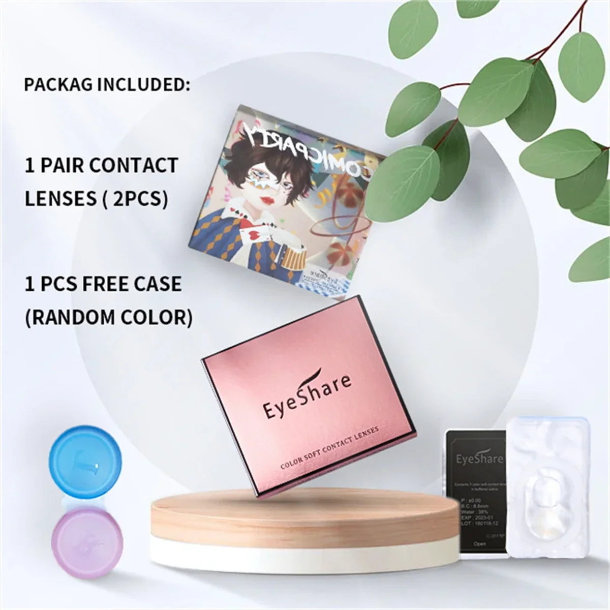 Light Colored Contact Lenses Natural Brown/Gray Lense High Quality Blue Lenses Yearly Beauty Makeup Green Eye Lenses