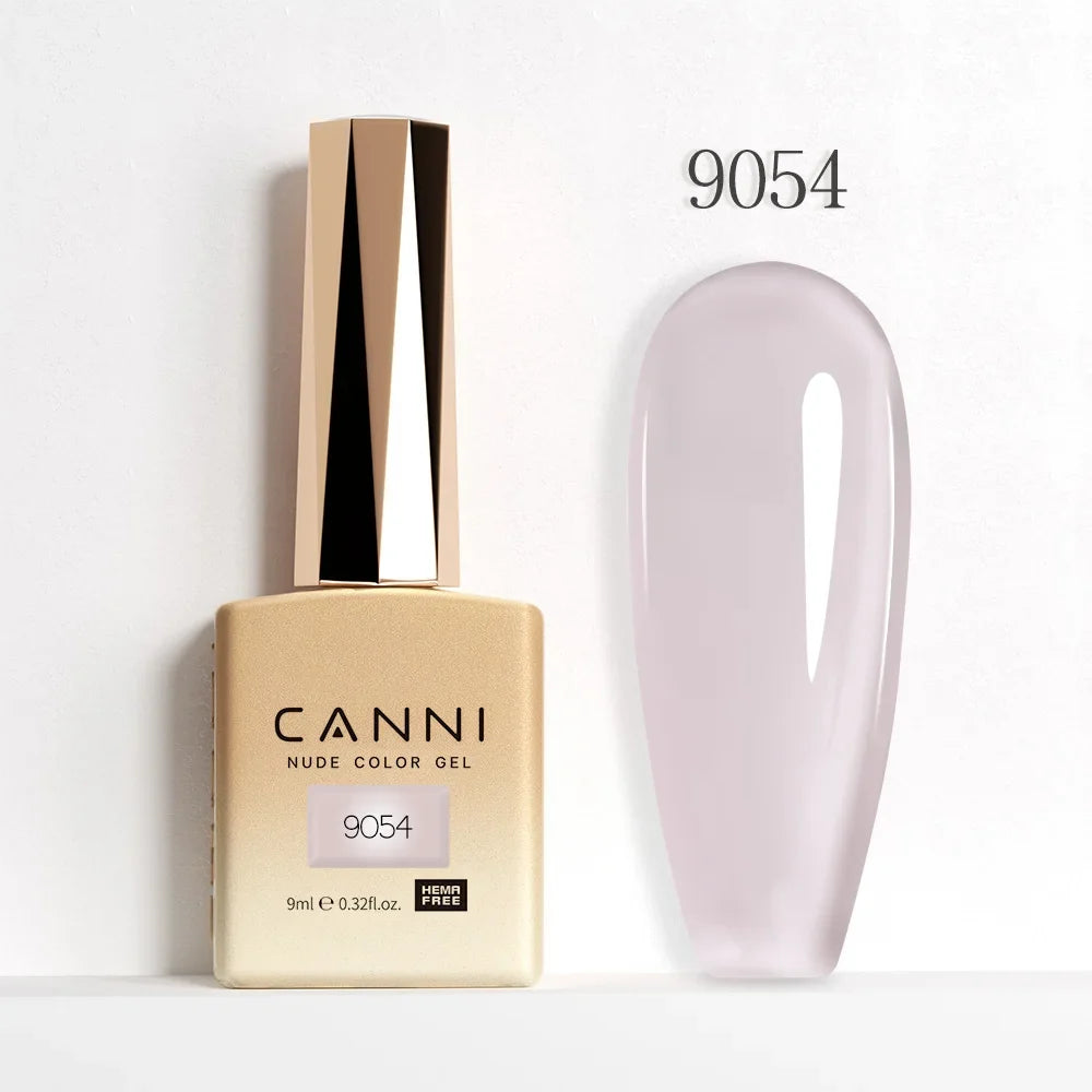 Nail Gel Polish HEMA FREE Translucent Jelly Gel Varnish Semi Transparent Super Glossy Ultra Consistency Round Shape Brush