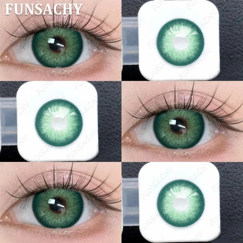 1 Pair Yearly New Korean Natural Lenses Color Contact Lenses for Eyes Color Black Brown Beautiful Pupil Fast Shipping