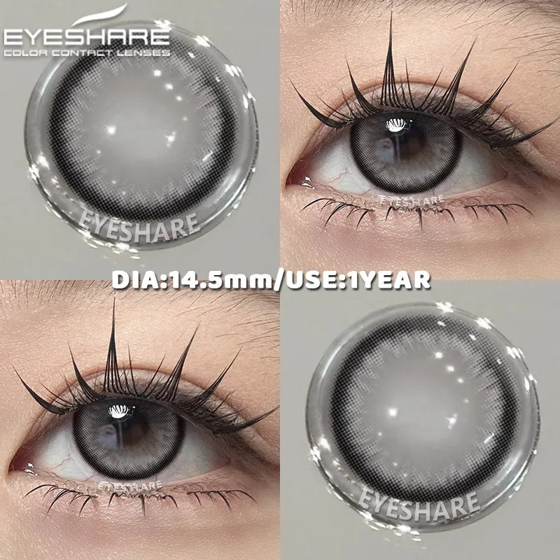 Blue Colored Contact Lenses Cute Eyes Contacts Beauty pupils Korean lenses Eye Enlarge Coloured Contact Lens softlenses