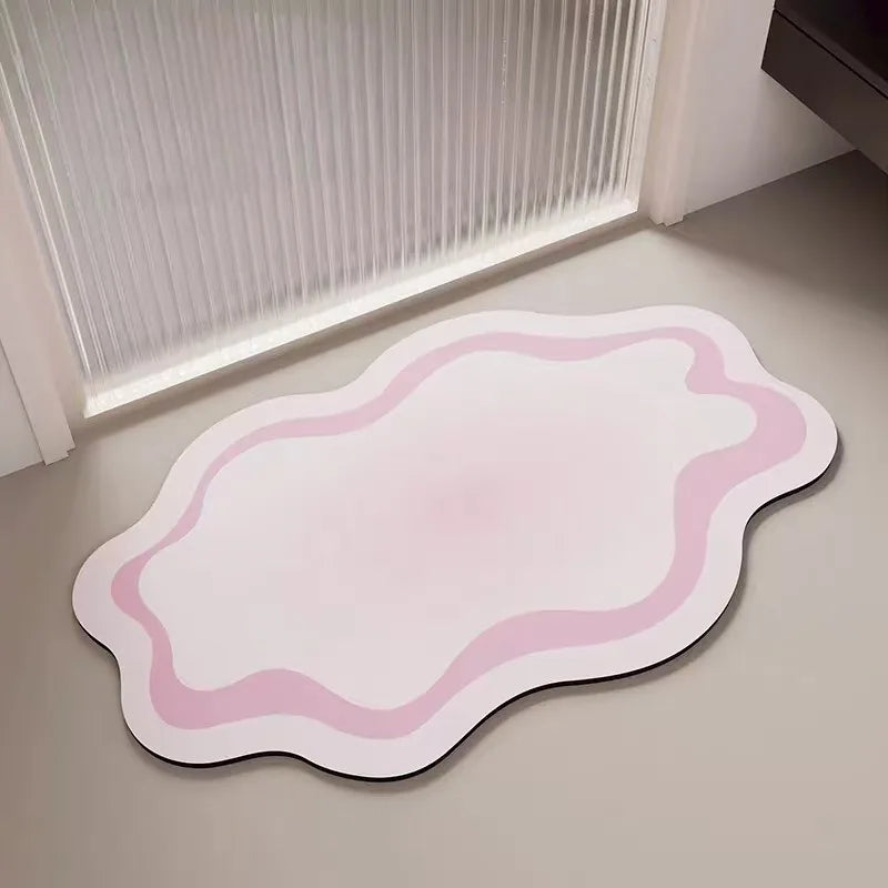 Dopamine Diatom Mud Bathroom Floor Mat Carpet Toilet Door Absorbent Quick Drying Anti Slip Foot Mat Kitchen Door Mat