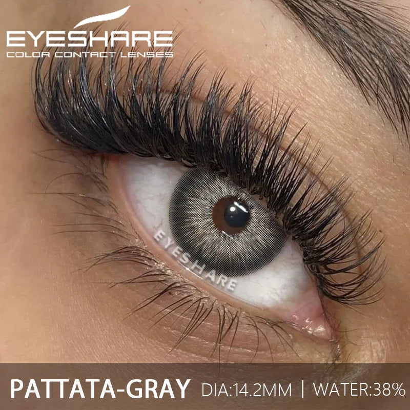1Pair Fashion Color Contact Lenses for Eyes Blue Eye Contacts Cosmetic Green Contacts Yearly Brown Eye Lens Gray Lenses