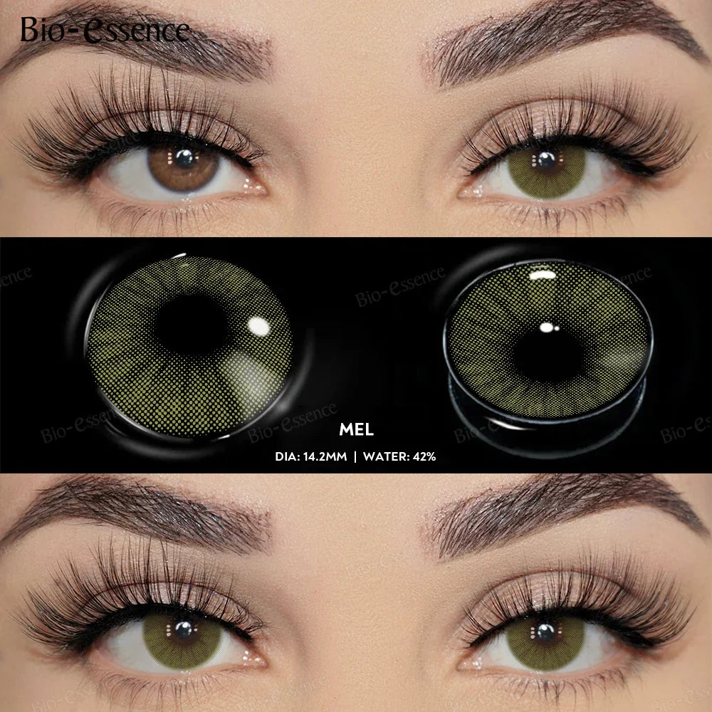 1 Pair Colored Contact Lenses for Eyes Natural Look Brown Eye Lenses Gray Contact Blue Lenses
