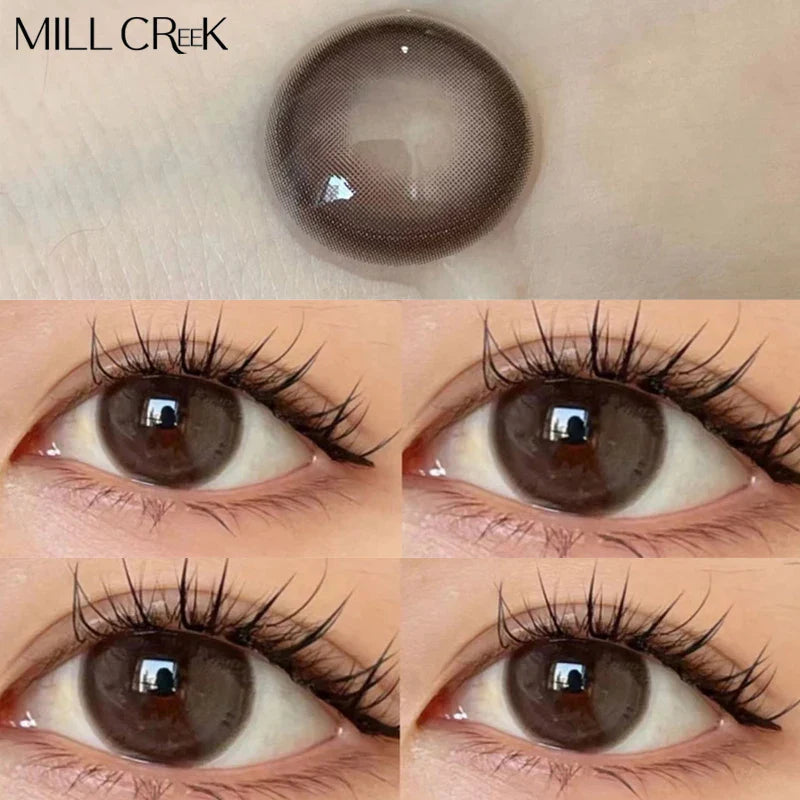 Myopia Contact Lenses for Eyes Color Prescription Korean Pupils Parkas Makeup Accessories 2pcs Beauty Contact Lenses Yearly Lens