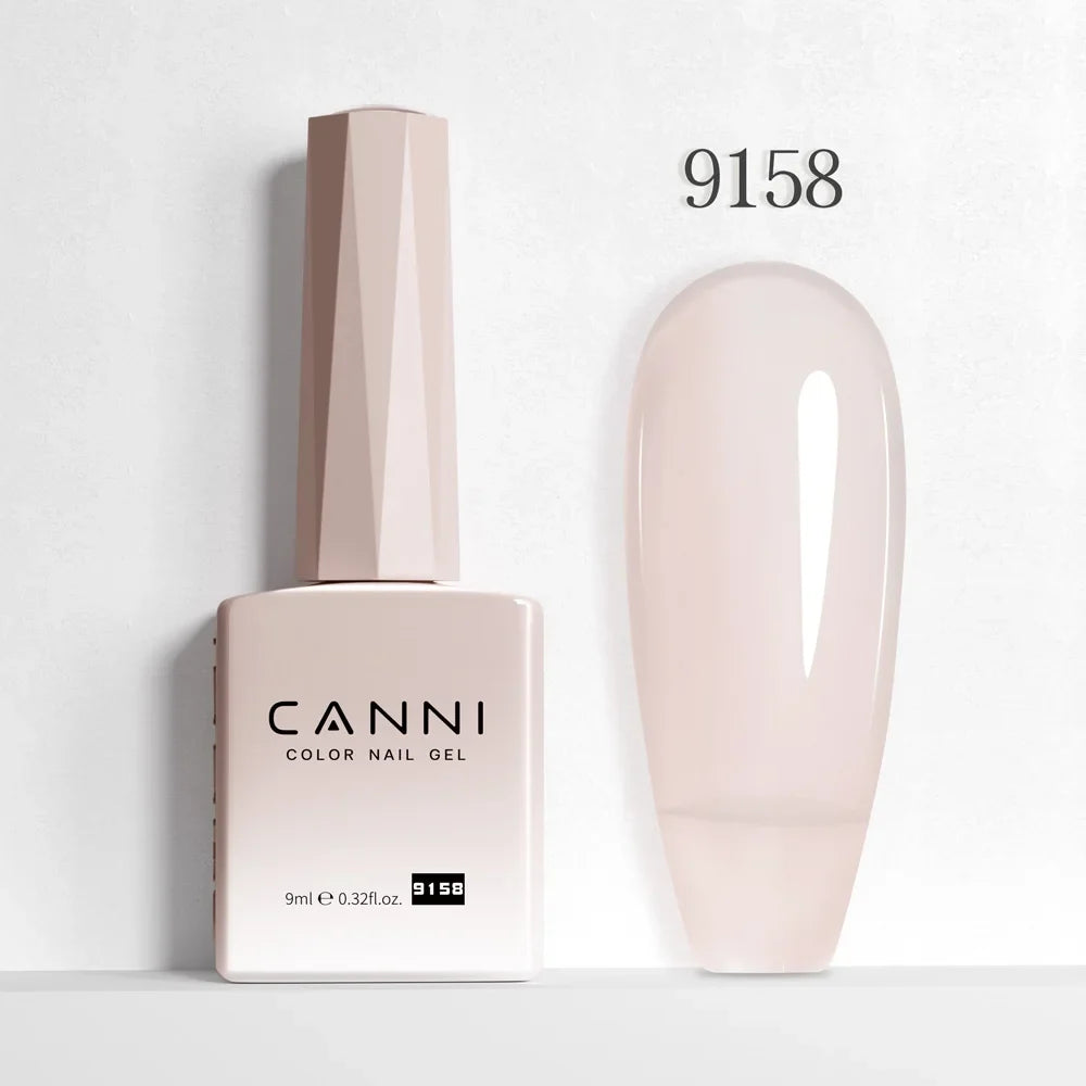 Nail Gel Polish HEMA FREE Translucent Jelly Gel Varnish Semi Transparent Super Glossy Ultra Consistency Round Shape Brush