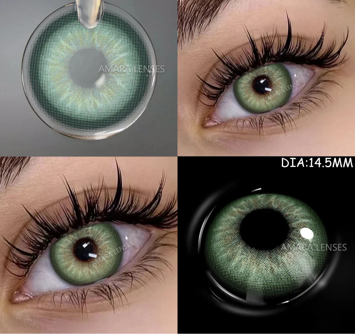 Color Contact Lenses For Eyes 1pair Yearly Natural Eye Color Lens Cosmetic Soft Eye Lenses Beauty Pupils with Lens Case