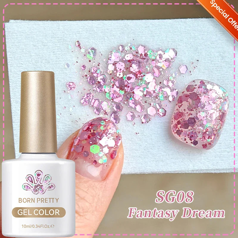 10ml Leopard Cat Magnetic Eye Gel Nail Polish Autumn Night Coffee Brown Glass Beads Soak Off UV LED Manicure Nail Ar