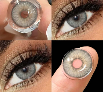1Pair Colorful Contact Lenses Fashion Beautiful Colorcon Eyes Lenses Cosmetics Gray Lens Brown Contacts Lens Eye Yearly