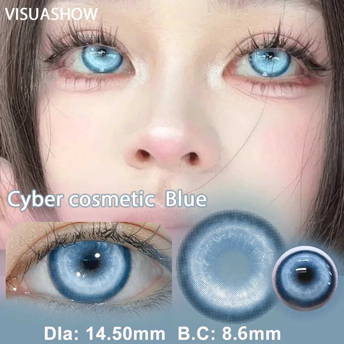Moco Jelly Grey Colored Contact Lenses for Eyes 1pair Contacts Pink Purple Lens Cosplay Lenses Halloween Lens  Yearly