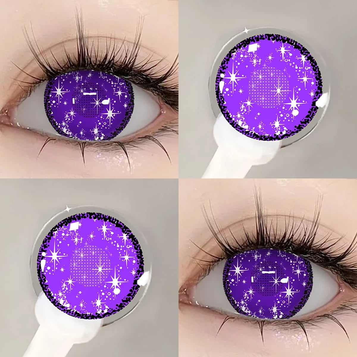 1 Pair Cosplay Contact Lenses for Eyes Cosplay Anime Lenses Multicolored Lenses Halloween Blue Eye Pupilentes 1 Year