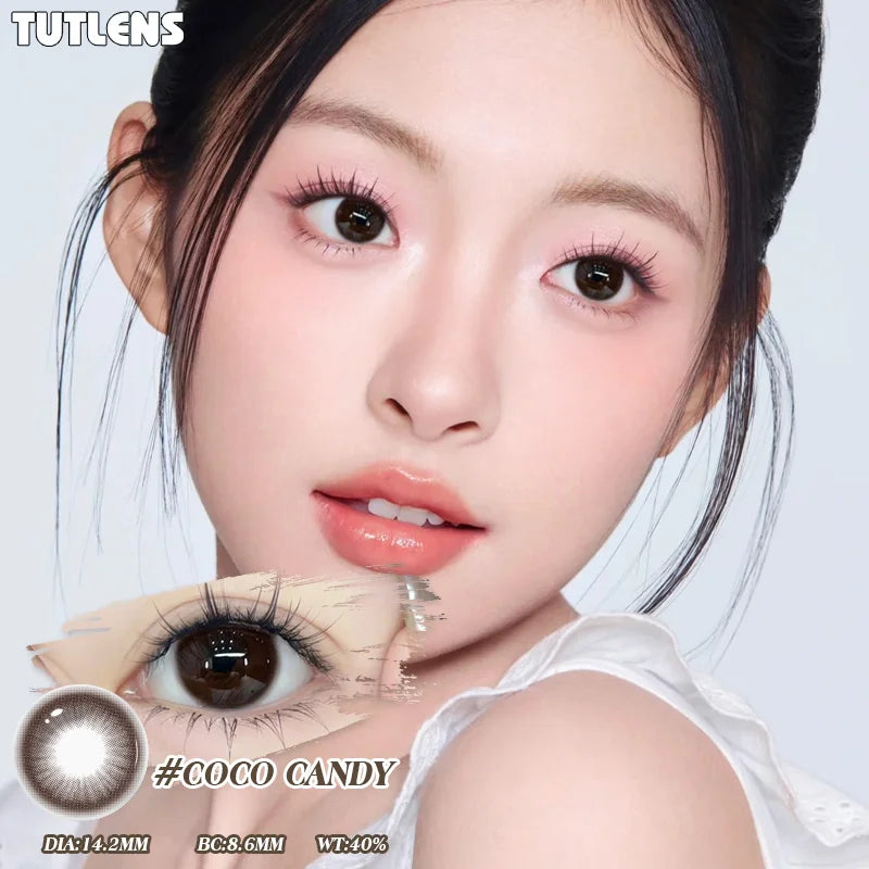 Mixed Tricolor Half-Year Cosmetic Contacts 2PCS