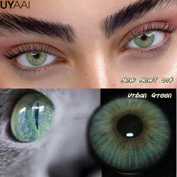 New Fashion Color Contact Lenses for Eyes Green Colorful Makeup High level of comfort Yearly 2pcs/pair