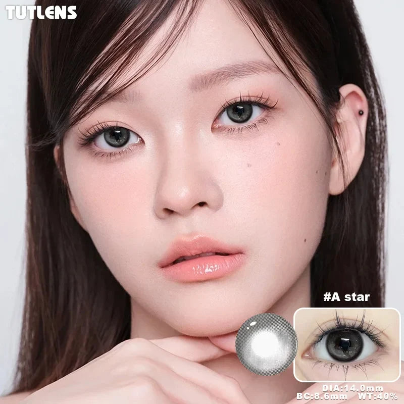 Mixed Tricolor Half-Year Colored Soft Contact Lenses 2 Pack