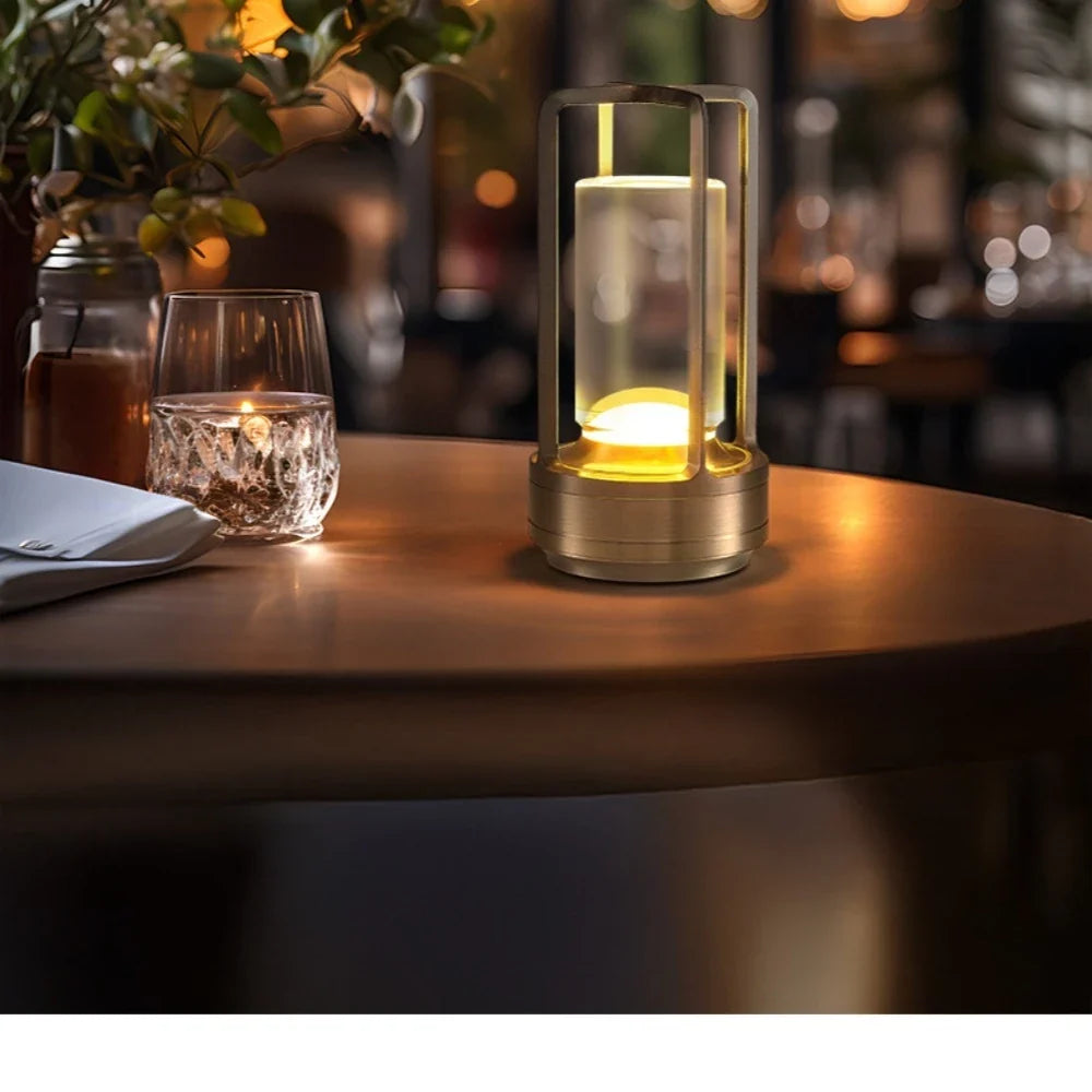 LED Night Light USB Charging Table Lamp Touch Control  Ambient Light for Bedroom Living Room Cafe Hotel Home Decor Gift