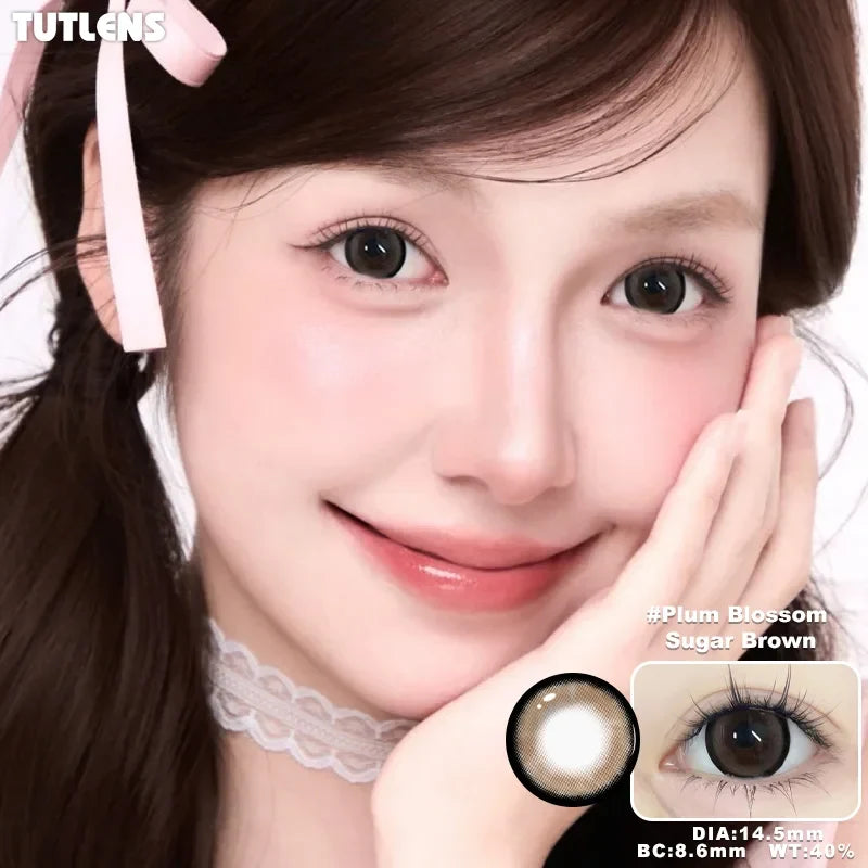 Mixed Tricolor Half-Year Colored Soft Contact Lenses 2 Pack