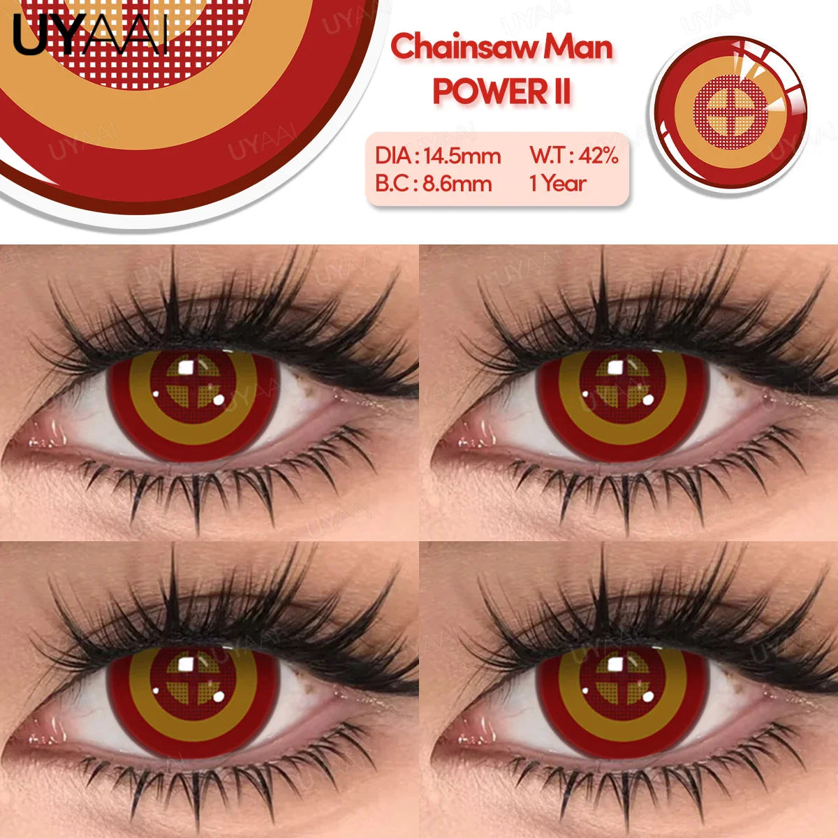 Halloween Cosplay Cosmetics Color Contact Lenses Red Color Lens Anime White Lenses Big Eye Lenses