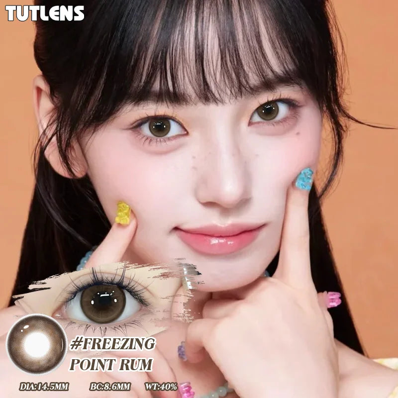 2Pcs Mixed Color Contacts | Half Year Wear | Zero Power Soft Lens