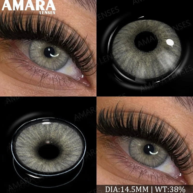 Fashion Colored Contact Lenses Natural Brown Eye Lens Gray Contact Eye Lenses Blue Lenses Contacts for Dark Eyes