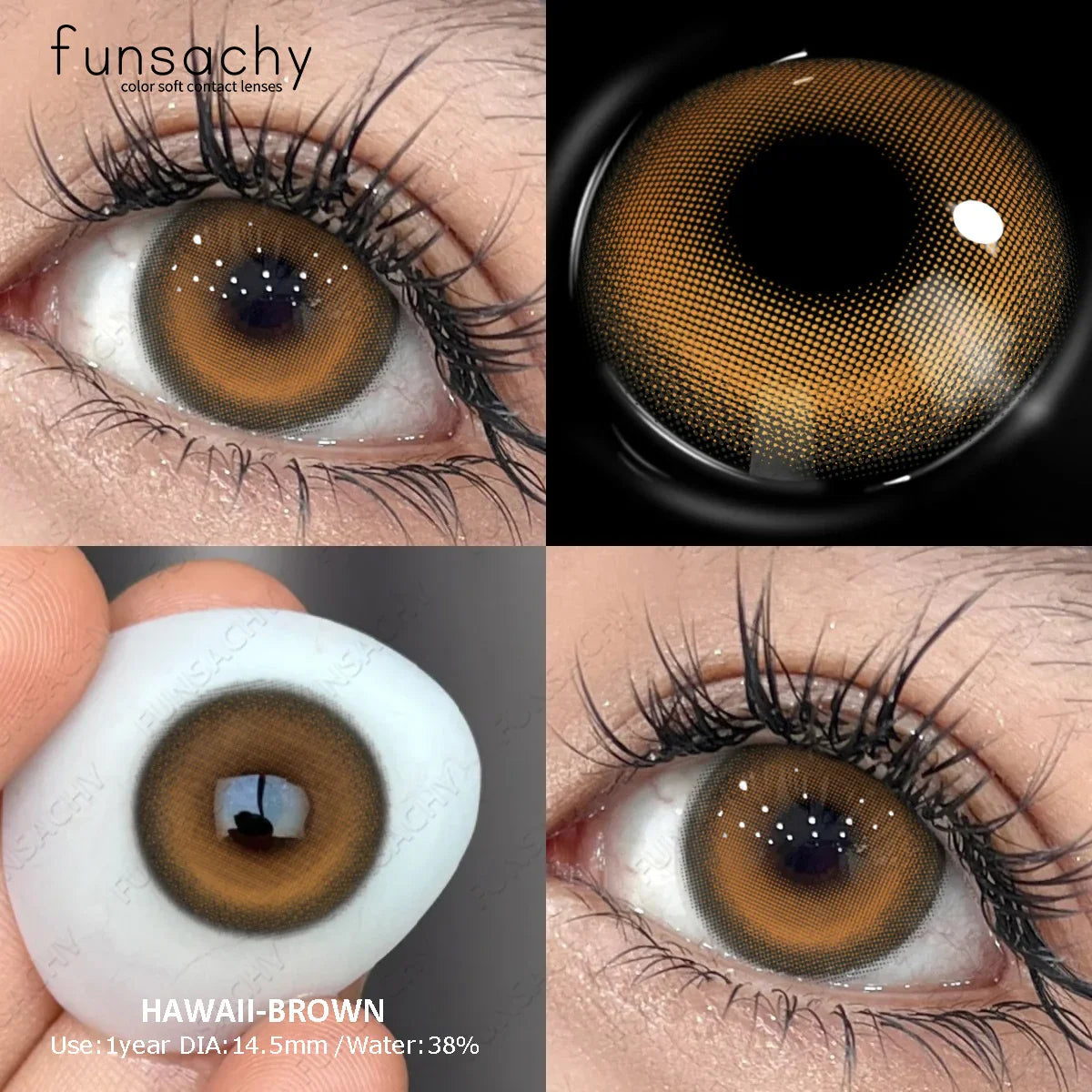 1 Pair New Myopia Blue Contacts Lenses With Diopters Prescription Fashion Colored Contact Lens for Eyes 0~-8.00 Degree