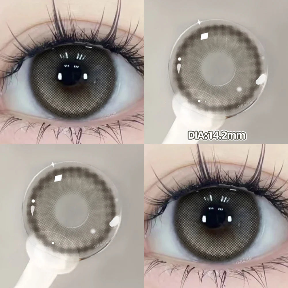 1 Pair Myopia Prescription Colored Contact Lenses Fashion Lens Beauty Pupils Blue Eye Color Lenses Purple Eye Lenses