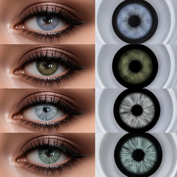 Rome Times Grey 14.2mm Small Pupil Natural Colored Contact Lenses Yearly Disposable Fashion Eye Contacts for Daily Makeup