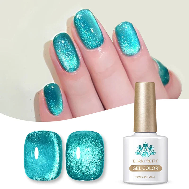 10ml Green Shadowstar Bamboo Cat Magnetic Gel Nail Polish Fruit Series  Soak Off UV LED Nail Art Salon DIY Manicure