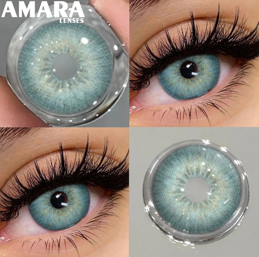1 Pair Black Color Contact Lenses for Eyes 14.5mm Fashion Contact Lenses Brown Natural Contact Lenses Gray Soft Lens