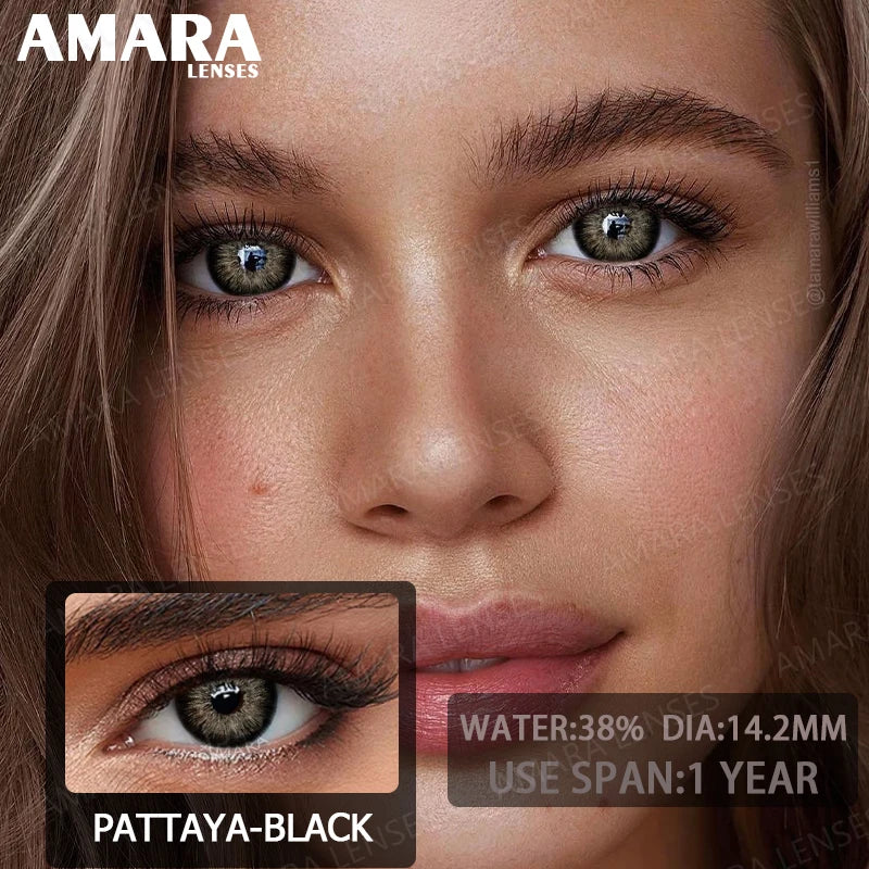 1 pair Colored Contact Lenses Natural Look Green Lenses Gray Contact color Lenses Beauty Pupil Eye Cosmetics Yearly Use