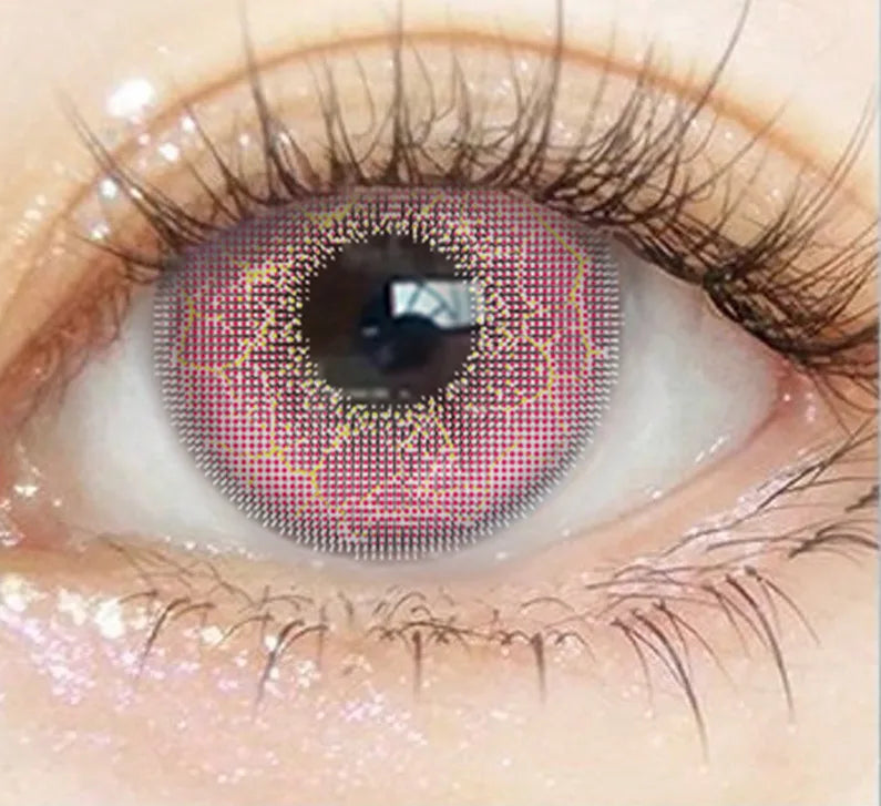 Eye Eyes Color Contacts Colored Contact Lenses Lens Small Pupils Myopia Cosplay Anime Cute 2Pcs 12 Months 1 Year Use