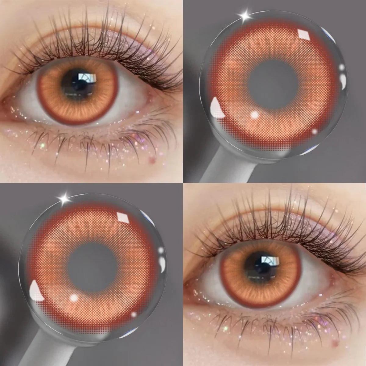 Anime Cosplay Colored Contact Lenses, Yearly Disposable Soft Lens, Fashion Beauty Cosmetic Lenses for Students & Daily