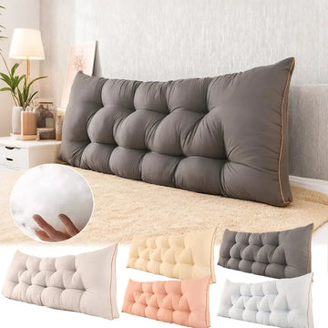 Large Bed Cushion Double-Layer Backrest & Lumbar,Contemporary Triangular Wedge Cushion for Headboard and Sofa Backrest Support