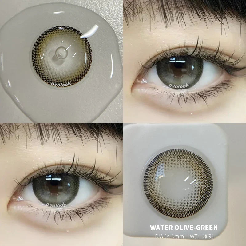 1 Pair Beauty 10 Colors Contact Lenses for Eyes Natural Pupil Color Lens Eyes for Myopia Free Shipping Half A Year Use