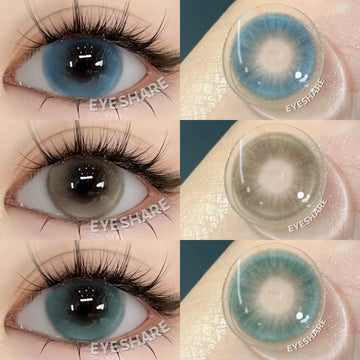 Natural Grey Color Contact Lenses for 1-Year Wear Small Pupil Brown Korean Style Lens for Eyes Beauty Makeup