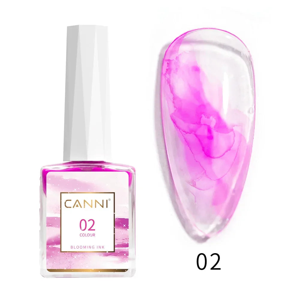 9ml Blooming Nail Polish Air Dry Watercolor Marble Gel Nail Liquid Venalisa Smoke Bubble Varnish Gradient Painting Ink
