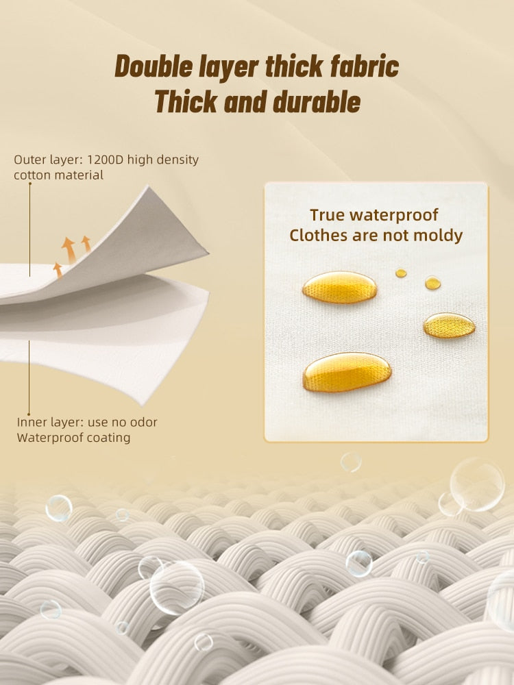 Fabric Foldable Storage Organizer Large Capacity Home Storage Box for Clothes Quilt Blanket Wardrobe Clothing Organizer