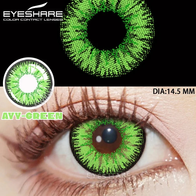 Colorful Contact Lenses for Eyes 1pair Cosplay Color Contact Lenses Anime Accessories Anime Lenses Yearly Red Lenses