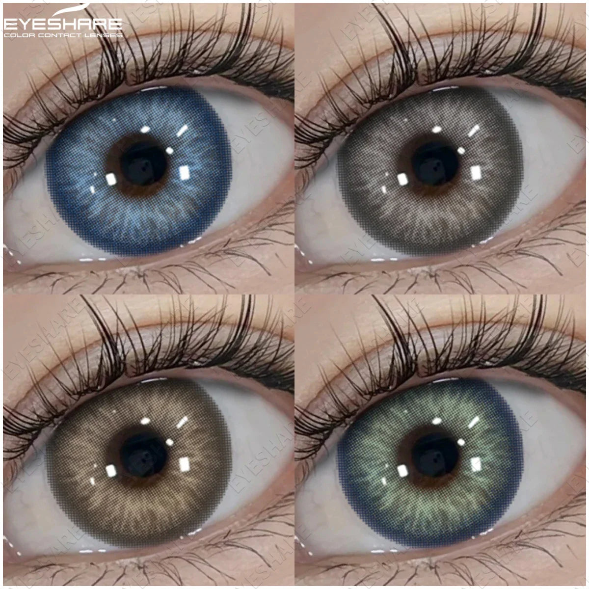 Big Eyes Color Contact Lenses Fashion Blue Colored Contact Lense Brown Softlenses Green Beauty Pupils Yearly Use
