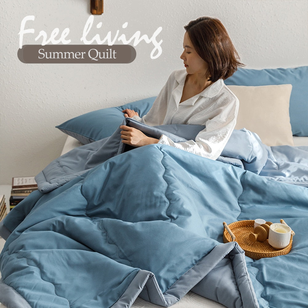 Summer Ice Cool Thin Quilt Comforter Soft Air conditioning Quilt/Duvet/Blanket Bed duvets 150 single bed quilt