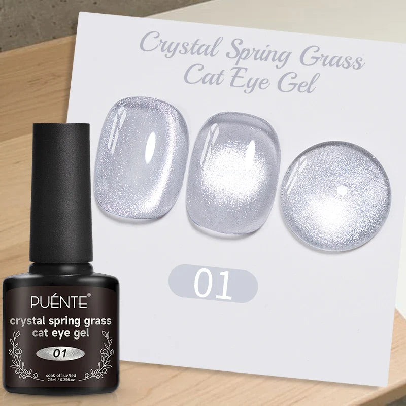 7.5ML Amber Moonlight Cat Magnetic Gel Nail Polish WaterLight Cat Eye Gel Soak Off Semi-Permanent Nail Art Varnish For Manicure