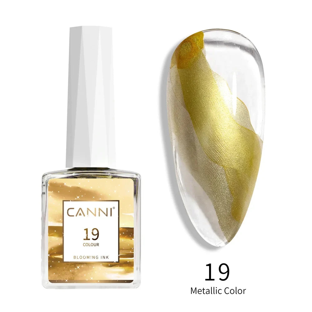 9ml Blooming Nail Polish Air Dry Watercolor Marble Gel Nail Liquid Venalisa Smoke Bubble Varnish Gradient Painting Ink