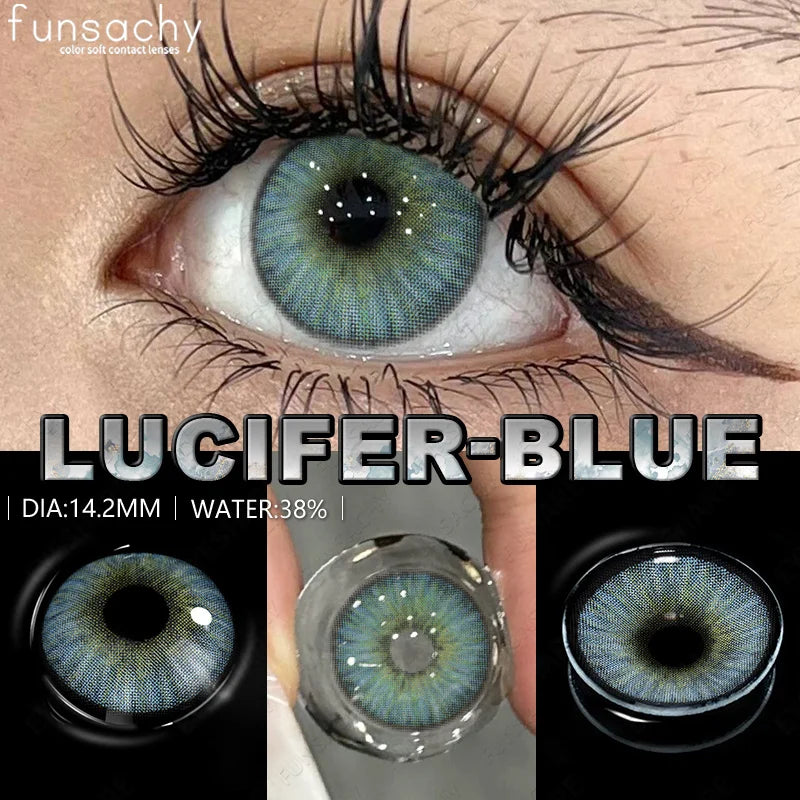 Cosmetics Color Contact Lenses 1pair Brown Color Lens Fashion Lenses Korean Lenses Grow Eye Big Eye Lens Gray Contacts