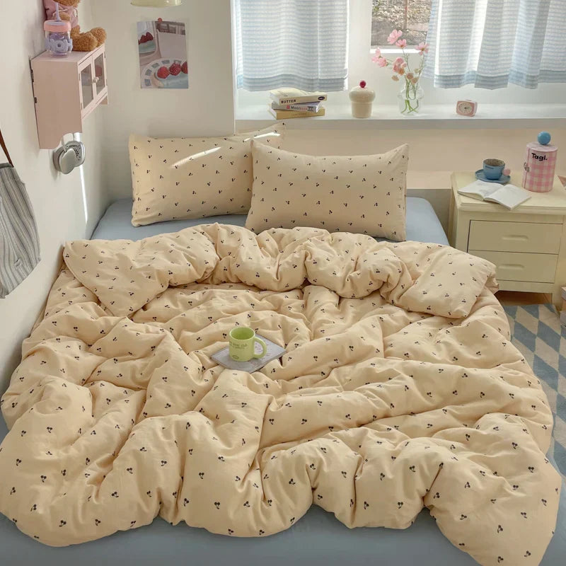 100% Cotton Double Layer Gauze Bedding Set