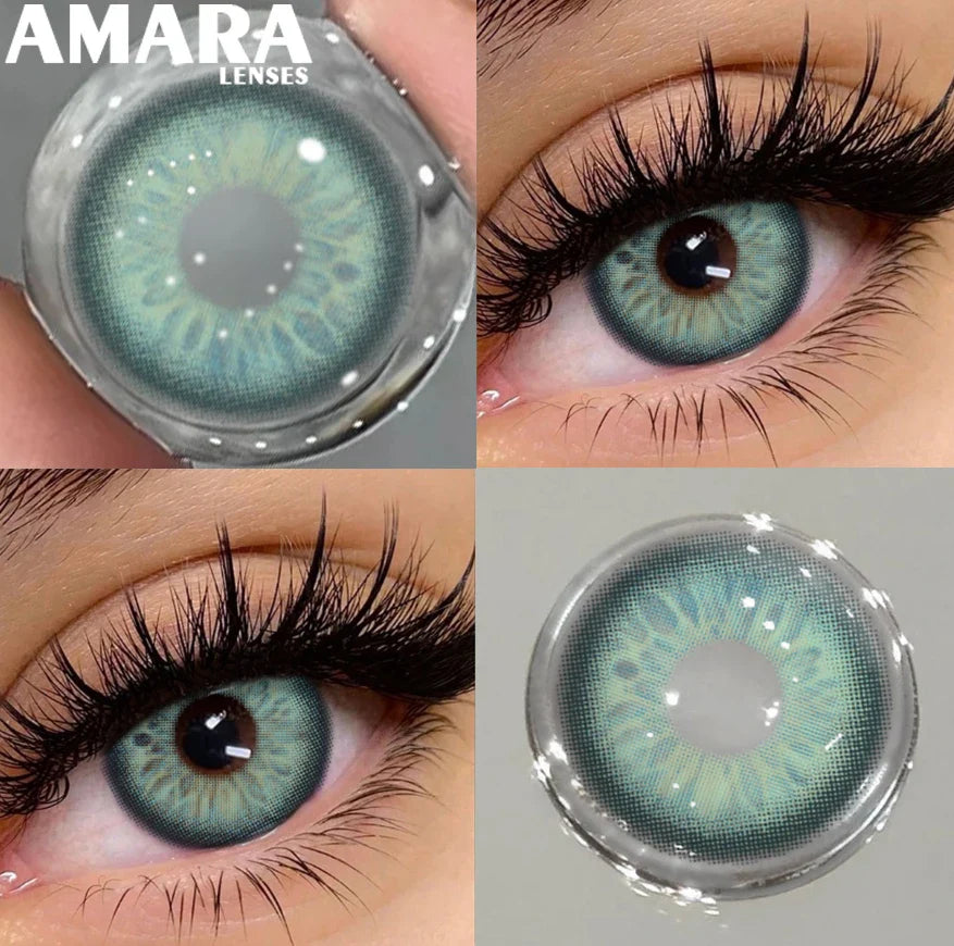 1 Pair Black Color Contact Lenses for Eyes 14.5mm Fashion Contact Lenses Brown Natural Contact Lenses Gray Soft Lens