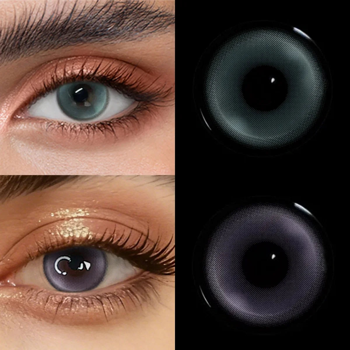 Colored Contact Lenses Power Urban Layer Natural Eye Beauty Lens for Women Daily Makeup