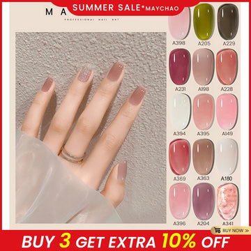 7.3ml Jelly Gel Nail Polish Transparent Nude Manicure Top Coat SemiPermanent Polish Soak Off UV LED Gel Art Nail Varnish